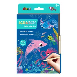 Avenir | A5 Scratch Book | Under The Sea | Scratch & Craft Activity for Ages 6+
