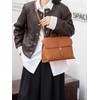 ArtsEye Genuine Leather Women's Commuter Bag, Shoulder Bag with Strap,