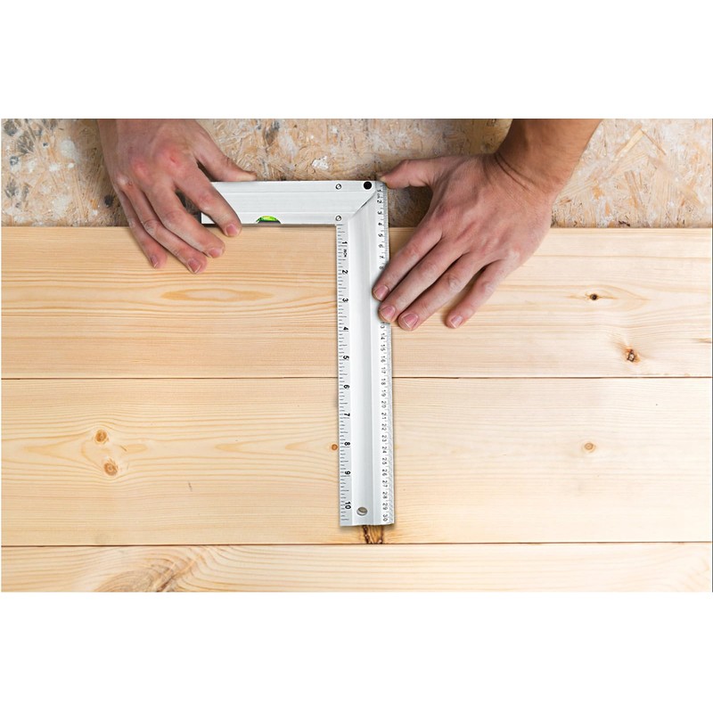 Gunpla Aluminum Try Mitre Square with Spirit Level Framing Carpenter