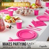 Exquisite 350 Pcs Cerise Disposable Plates For Party, Cerise Paper