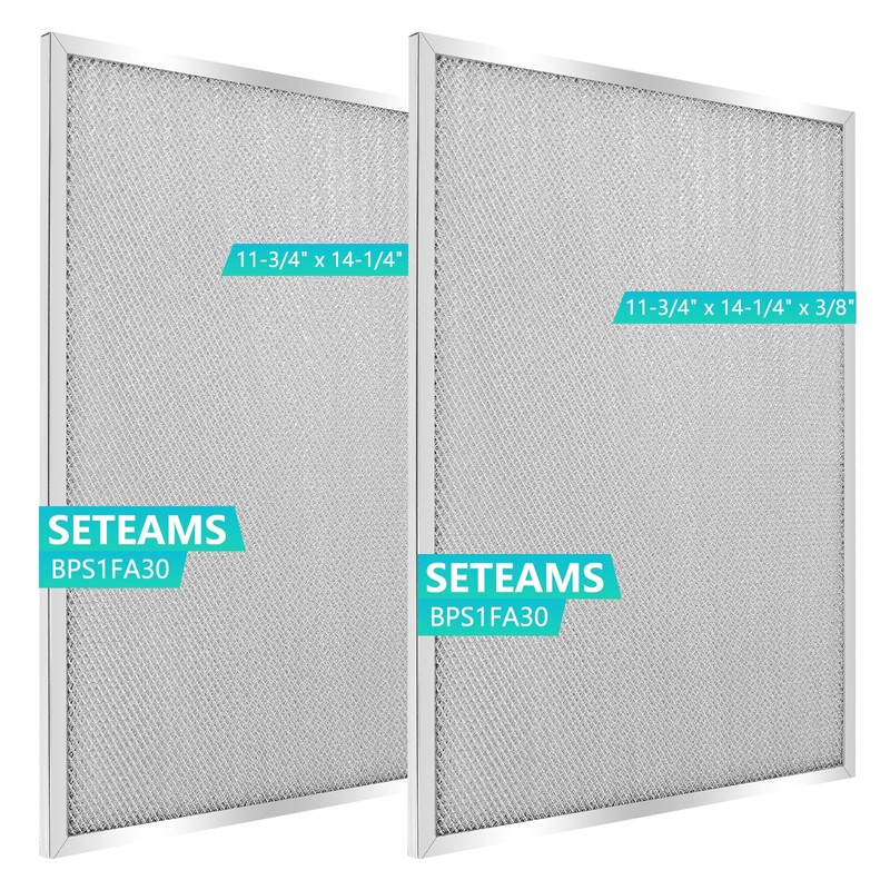 BPS1FA30 Universal Range Hood Filter Replacement 14.3"x11.7" - Aluminum Frame