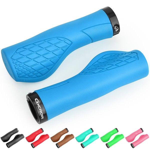 GXCROR Ergonomic Bicycle Grips for 22.2 mm Handlebar MTB Handlebar