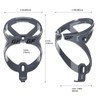 GEMFUL Bicycle Bottle Holder with Water Bottle BPA-Free 750 ml