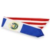 USA And El Salvador Flag Graduation Stole, Satin Embroidery Graduation