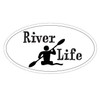 Generic River Life Kayak Sticker Oval Bumper Sticker D3823