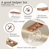Vaisoeny Wine Glass Holder - 4Pack Under Cabinet Rack, No