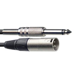 Stagg Cable Micro XLR Male Vers Jack 6.35 Male Mono - 10 m