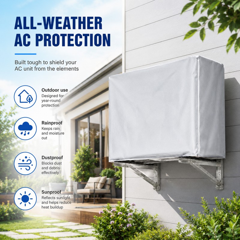 Outdoor Air Conditioner Cover for Weather Protection – Waterproof Polyester