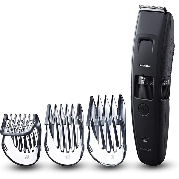 Panasonic ER-GB86 Wet & Dry Electric Beard Trimmer for Men, Rechargeable Mens Grooming Kit, Sharp & Durable Blades, 58 Cutting Lengths From 0.5mm to 30mm, 3 Attachments, Long beards