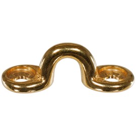 Brass Footman Loop 1 1/16 Inch - 10 Pack