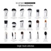 SILSTAR PROFESSIONAL ROUND ANGLED FOUNDATION BRUSH WITH HANDLE MADE OF