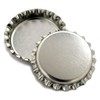 1,000 Chrome Bottle Caps New Silver Bottlecaps Colored LINERLESS