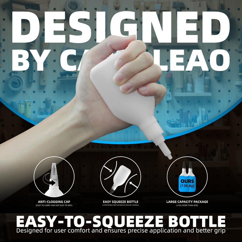 Ultra-Thin Super Glue Liquid Kit 4.6 oz, Fast Drying Clear