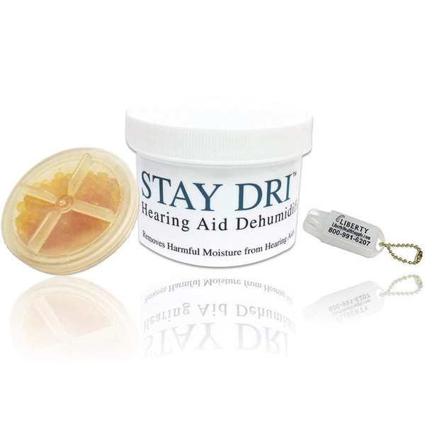 Stay Dri Hearing Aid Dehumidifier - Includes Free Liberty Keychain