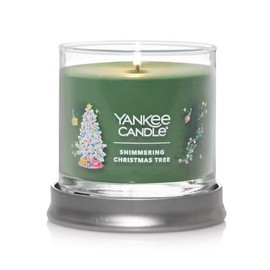 Holiday Shimmering Christmas Tree Yankee Small Signature Tumbler Candle