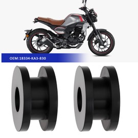 Briny River 2 Stücke Motorräder Gummi Auspuffrohr Montage Dichtung 18334-KA3-830 Kompatibel mit Honda CR 125 250 500 10mm