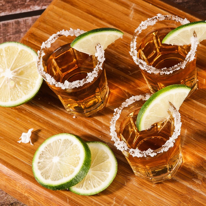 D&Z Shot Glasses, 1.5 Ounces (45 ml), Round Mouth and
