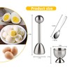 Egg Cups for Soft Boiled Eggs Holder - Egg Cracker