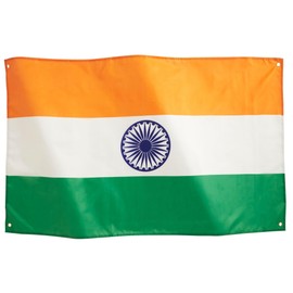 Runesol India National Flag 3x5, 91x152cm, Indian Tricolour, Ashoka Chakra, Holi, 4 Grommets, Brass Eyelet in Every Corner, Indian Banner, Statehood Day