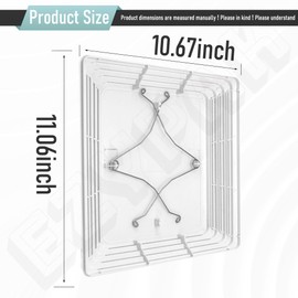 S97013576 11 1/8" X 10 5/8" Plastic Grill for Broan 2684F 576 676 684 684NT Replaces 97006160 97006161 97006166 97007008 97007042