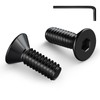 Wavanta 10Pcs M8 Bolts, M8 X 25mm Black Countersunk Bolts