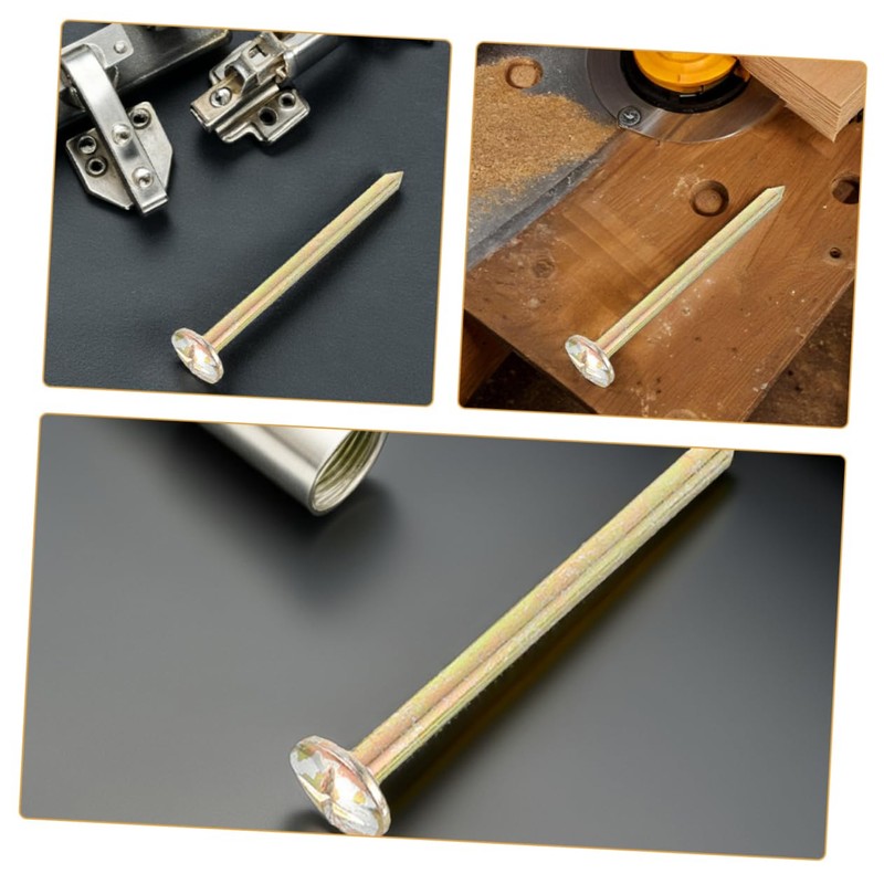 Outanaya 8pcs Stainless Steel Surveying Pegs Boundary Markers Measurement Stakes