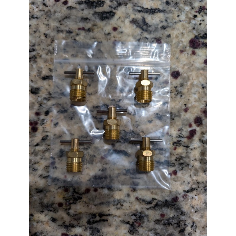 1/4'' NPT Brass Drain Valve for Air Compressor Tanks