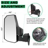SHEJISI Defender Side Mirrors,The Spring Back Feature Allows Easy Reset
