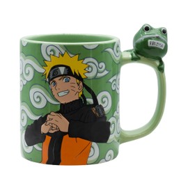 ABYSTYLE Naruto Shippuden - Taza de cerámica de 16 onzas líquidas con mango 3D de Gama Chan, artículos de bebida para el hogar y la cocina