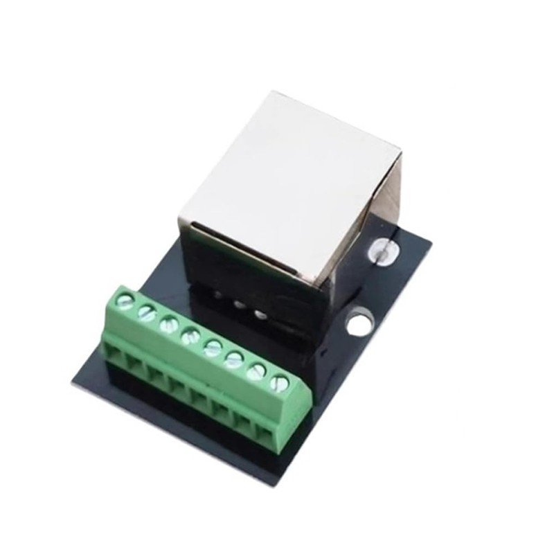 PENGLIN 2PCS RJ45 Ethernet Single Female Adapter,2.54mm Pitch Shielded RJ45