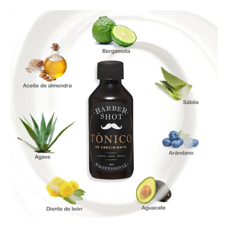Tratamiento De Bergamota + Aceite Crecimiento Barba Cabello