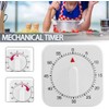 1PC 60 Minute Mechanical Kitchen Learning Timer with Loud Alarm