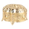 Metal Jewelry Box Innovative Light Luxury Shell Flower Round Trinket