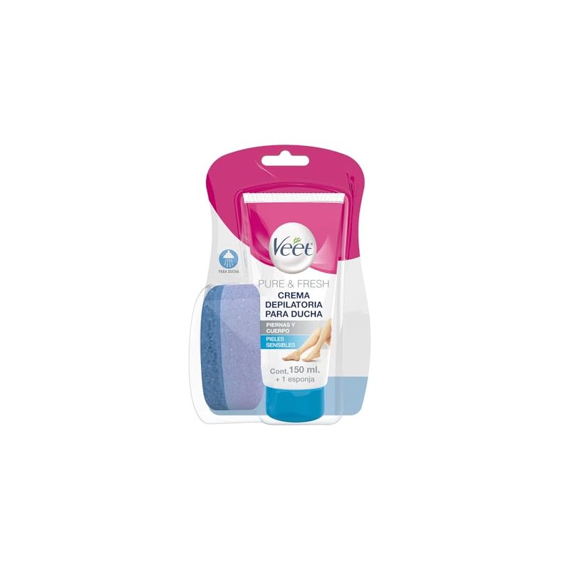 Veet 69548 Crema Depilatoria Corporal para la Ducha Piel Sensible