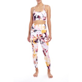 Sage Collective Women's High Waisted 7/8 Leggings - Moisture Wicking Tummy Control Slimming Stretch Athletic High Rise Yoga Pant, Multi, X-Large