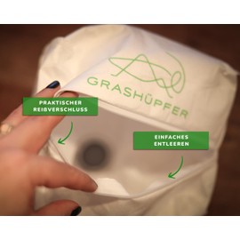 GRASHÜPFER® 3 Stück Wiederverwendbare Staubbeutel für Roborock mit Reißverschluss für S8+, S8 Pro Ultra, S7 Pro Ultra, S7 MaxV Pro Ultra, S7 Max Ultra, Q5 Max+, Q7 Max+, Q8 Max+, S8 MaxV Ultra