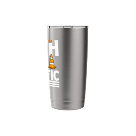 Traffic Cone Road Sign Safety Pylons Stainless Steel Insulated Tumbler