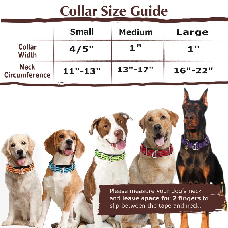Martingale Collar for Large Dogs with No Buckle,Reflective Nylon Padded