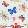 iEvery Tablecloth Spring Washable, Floral Butterfly Garden Tablecloth Rectangular Weatherproof