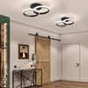 CANEOE Black Led Hallway Light Fixtures,Modern Led Ceiling Light Fixtures,4500K
