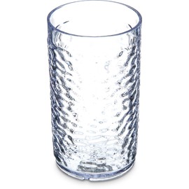 Carlisle 550807 Pebble Optic Tumbler, 8 oz, Clear, Plastic (Pack of 1)