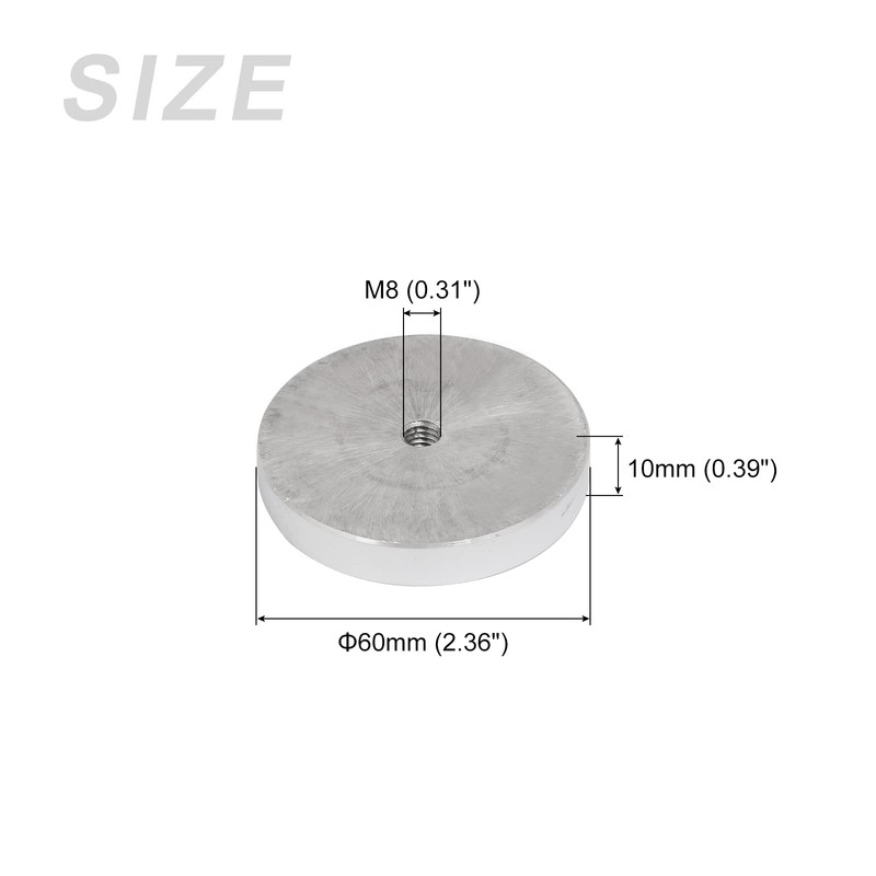 METALLIXITY 4pcs Solid Aluminum Disc Aluminum Circle Disc Disc Disc