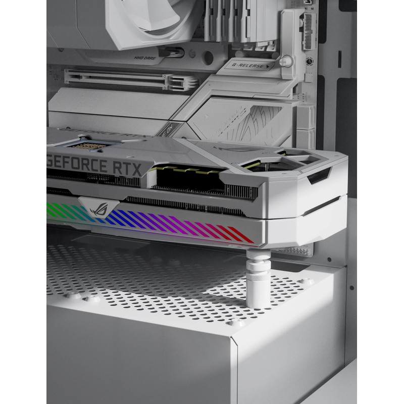 upHere GPU Support Bracket White, Adjustable Height Graphics Card Support
