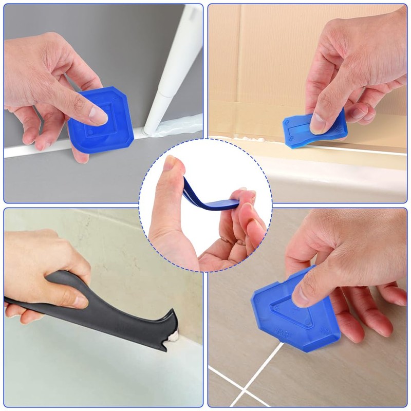 Silicone Caulking Tool, 3 in 1 Caulking Remover Glazing Compound