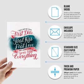 To My Girlfriend Birthday Card - Happy Anniversary Present for Women - Promise Blank Card to My Future Wife, Fiance - To My Soulmate Anniversary Card for her - Xmas, Valentines Gifts - I May Not Be