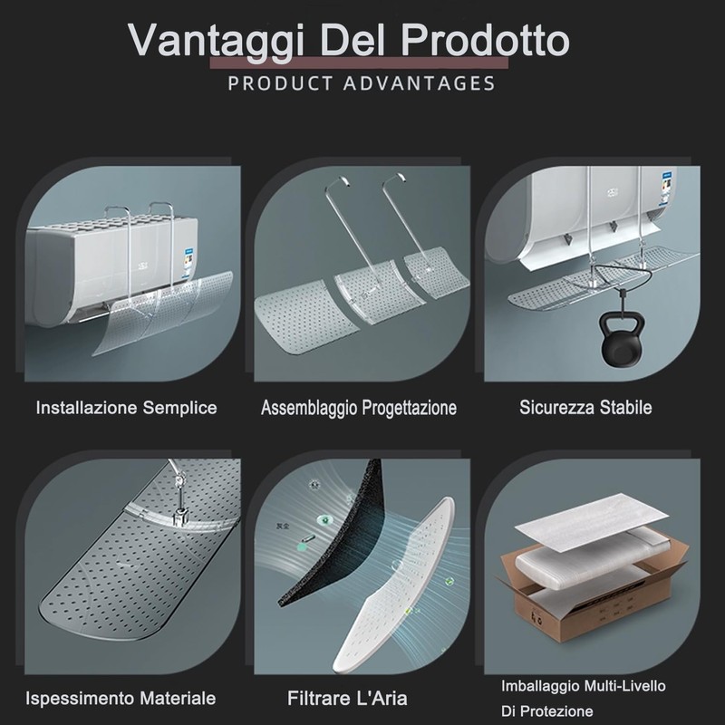 Universal Air Conditioning Wind Deflector, Adjustable Air Conditioning Wind Protection,