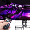 TABEN Car Neon Light Strips, 4-Piece Set with 8 Colours,