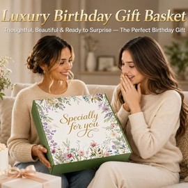 Regalos de cumpleaños para mujeres, cesta de regalo de cuidado personal para mujeres, regalos de Thinking of You & Get Well Soon, paquete relajante de