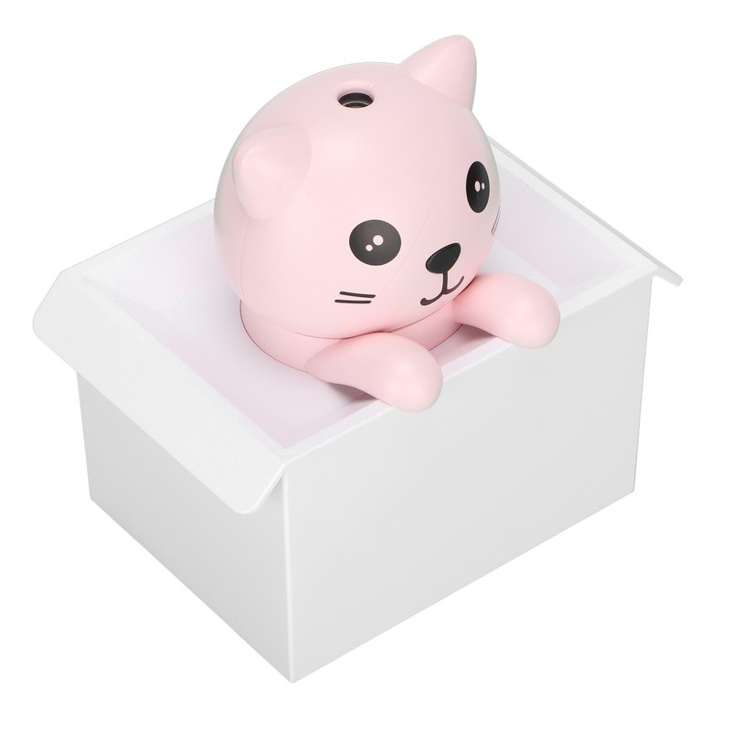Air Humidifier 330ml Mute Adjustable Fog Mode Cat Shape Portable
