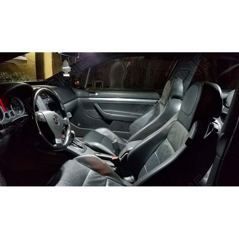 AUTOGINE 8 Piece White LED Interior Light Kit for Toyota